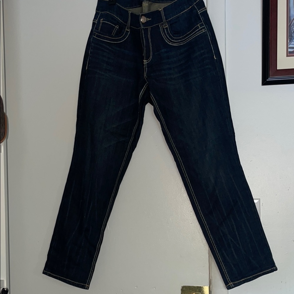 Dark Blue Denim Jeans